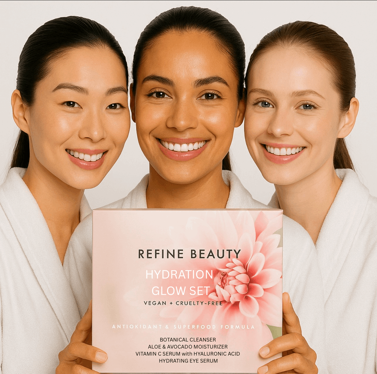 REFINE BEAUTY Limited Edition Hydration Glow Skincare Set