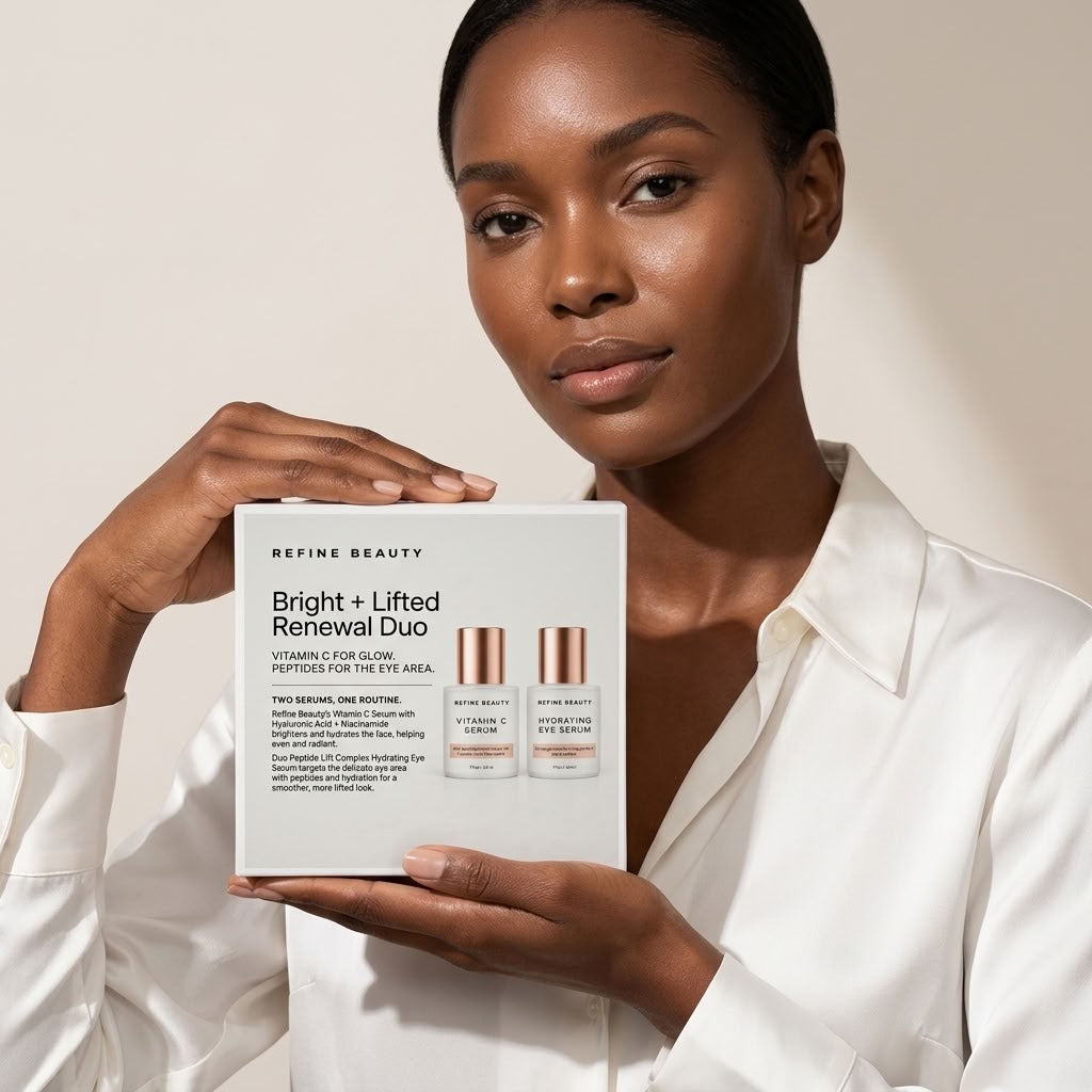 Bright + Lifted Renewal Duo | Vitamin C Serum & Duo Peptide Lift Complex Hydrating Eye Serum