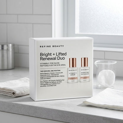 Bright + Lifted Renewal Duo | Vitamin C Serum & Duo Peptide Lift Complex Hydrating Eye Serum