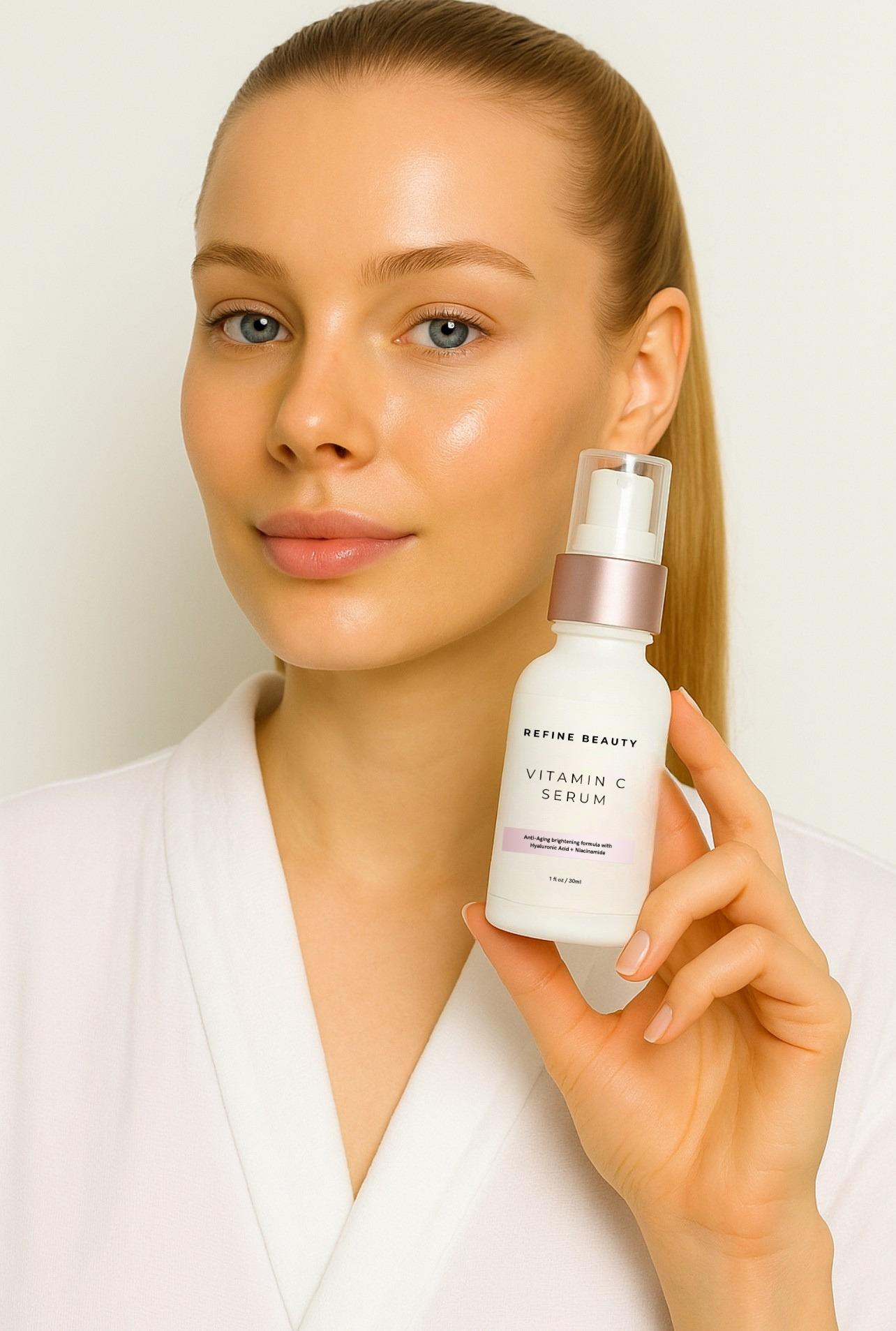 REFINE BEAUTY Vitamin C Serum with Hyaluronic Acid