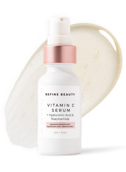 REFINE BEAUTY Vitamin C Serum with Hyaluronic Acid