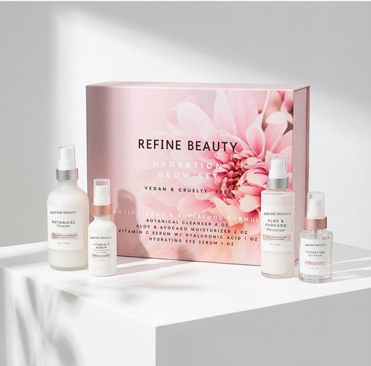 REFINE BEAUTY Limited Edition Hydration Glow Skincare Set