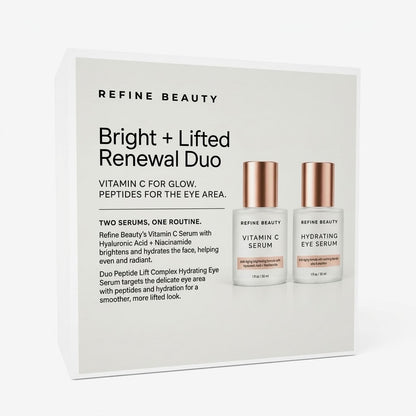 Bright + Lifted Renewal Duo | Vitamin C Serum & Duo Peptide Lift Complex Hydrating Eye Serum
