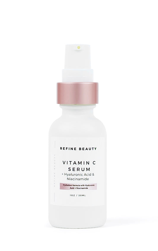 Refine Beauty Vitamin C Serum with Hyaluronic Acid & Niacinamide